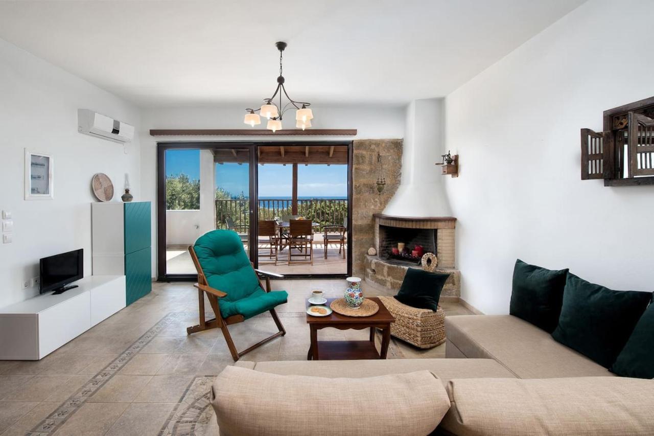 Cedrus And Sea, Beachfront House, Gennadi, Rhodes Exteriör bild